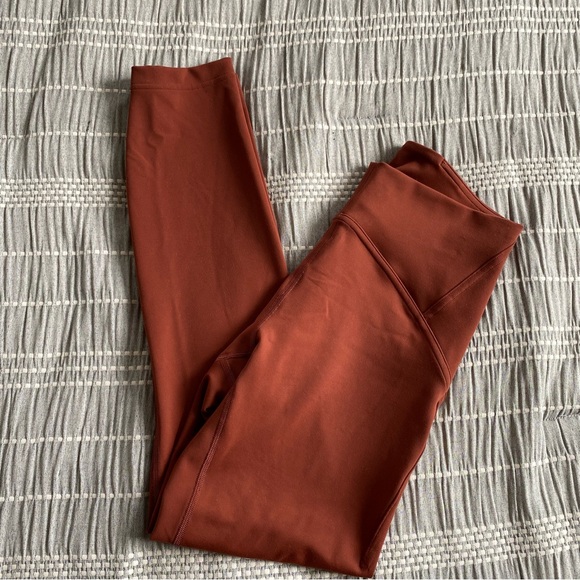 Lululemon Instill High Rise Tights Leggings Date Brown Sz 6 Yoga Workout 25 inch - Picture 15 of 15